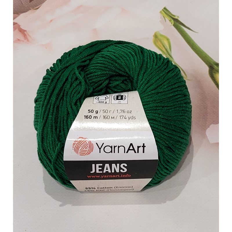 YarnArt Jeans 52 зелений YarnArt Jeans 52 зелений