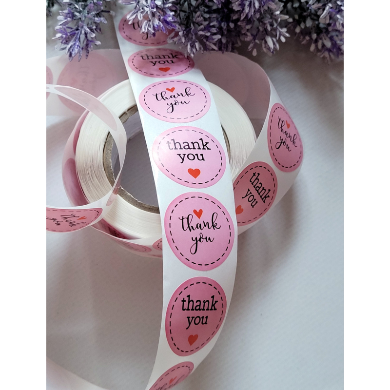 Наклейки в рулоні Thank you Наклейки в рулоні Thank you