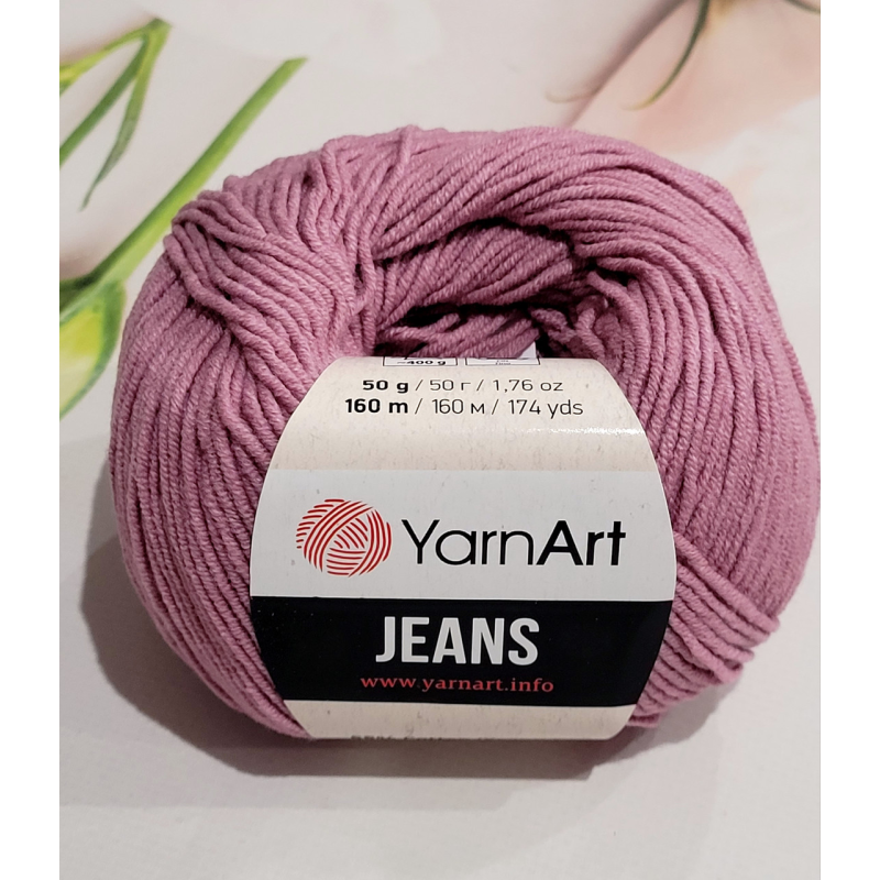 YarnArt Jeans 65 суха роза