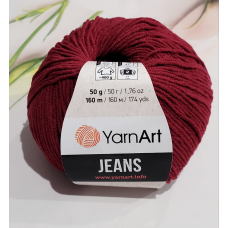 YarnArt Jeans 66 бордовий