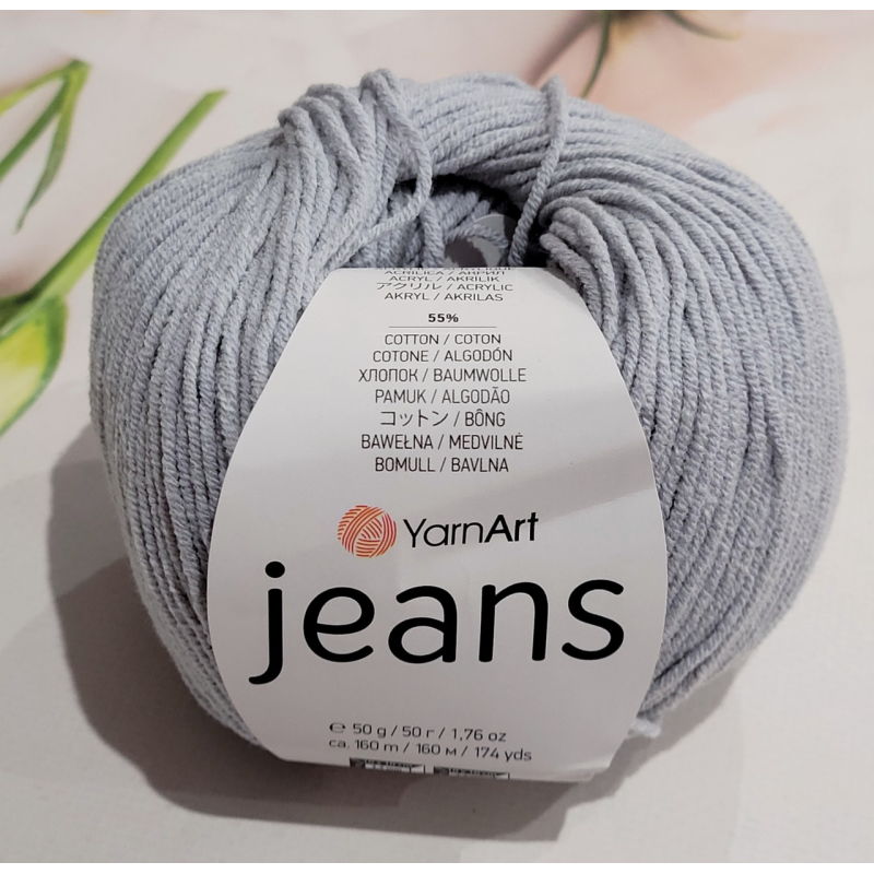 YarnArt Jeans 80 пепельно-сірий