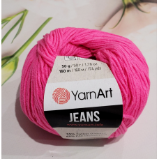 YarnArt Jeans 59 рожевий неон