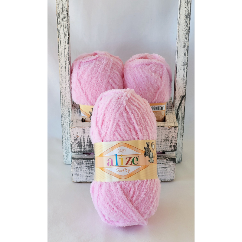 Alize Softy №185 пастельно-рожевий Alize Softy №185 пастельно-рожевий