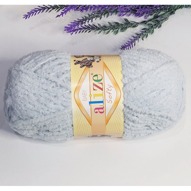 Alize Softy №416 сіро-блакитний Alize Softy №416 сіро-блакитний