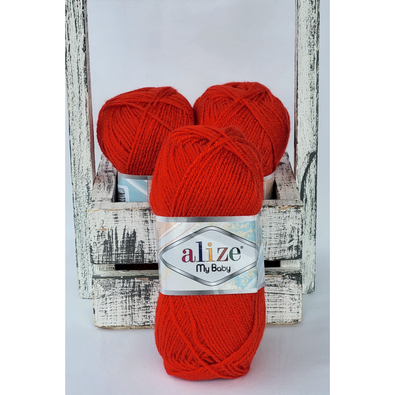 Alize my Baby №56 червоний Alize my Baby №56 червоний