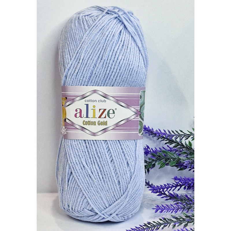 Alize Cotton Gold №513 кристально голубий