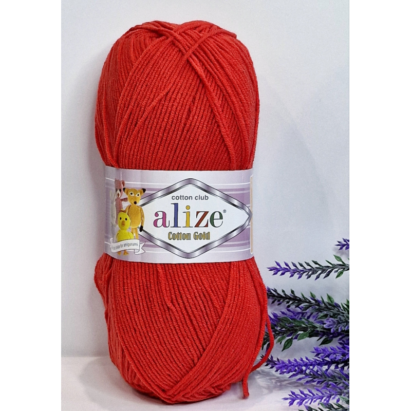 Alize Cotton Gold №56 червоний Alize Cotton Gold №56 червоний