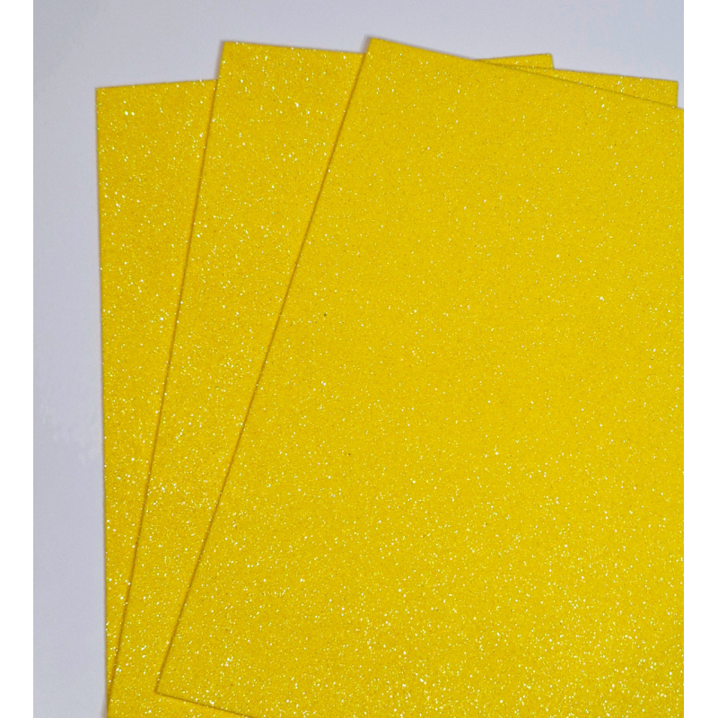 Глітерний фоаміран А4 сонячний №236