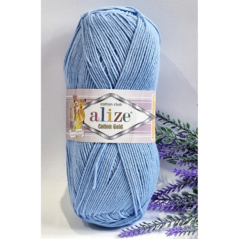 Alize Cotton Gold №40 голубий Alize Cotton Gold №40 голубий