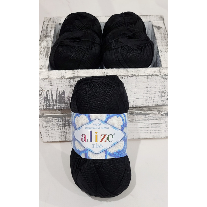 Alize Miss № 60 чорний Alize Miss № 60 чорний