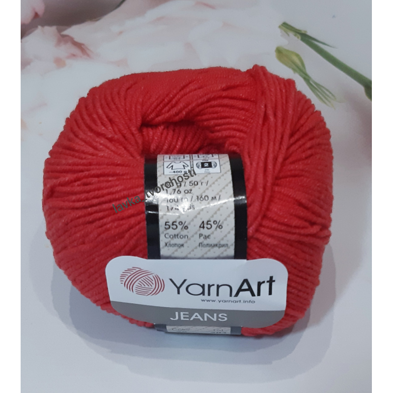 YarnArt Jeans №26-св. червоний YarnArt Jeans №26-св. червоний