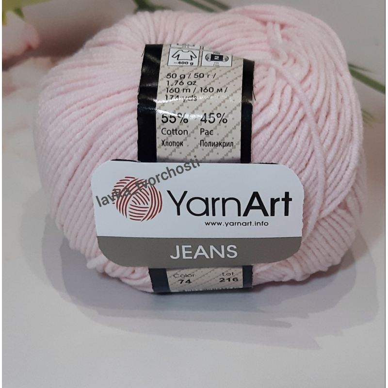YarnArt Jeans №74-св. рожевий YarnArt Jeans №74-св. рожевий