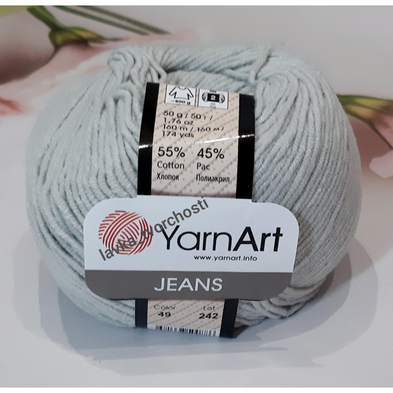 YarnArt Jeans №49-св. сірий YarnArt Jeans №49-св. сірий