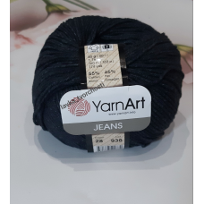 YarnArt Jeans №28-сіро-чорний