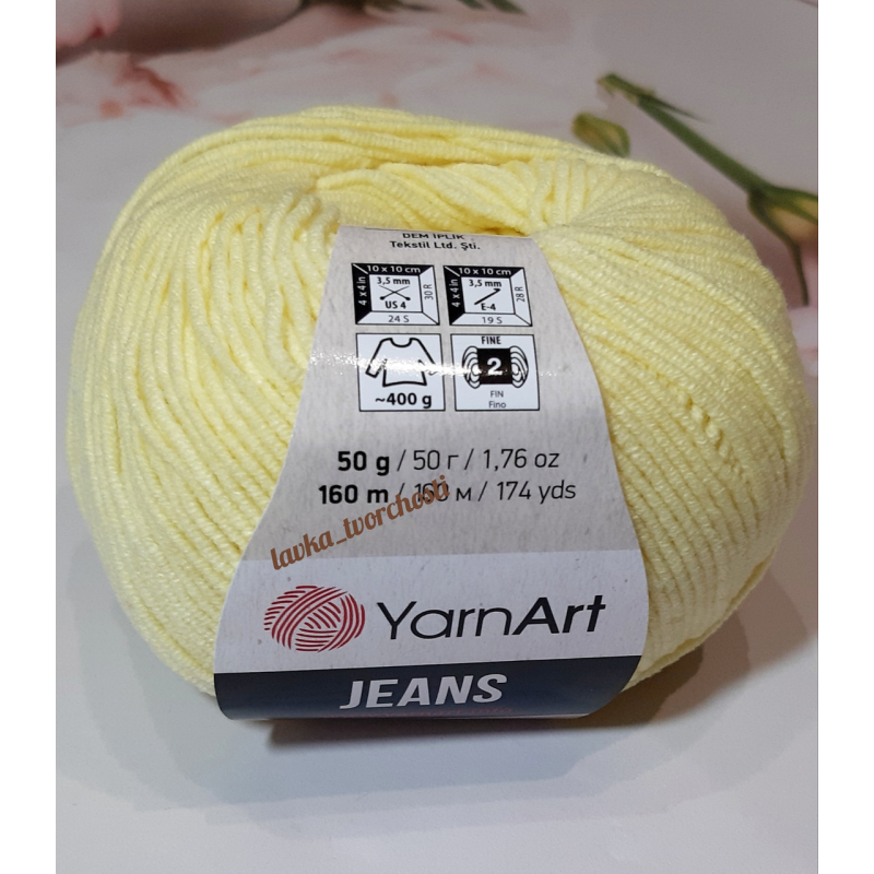YarnArt Jeans №67 світло-жовтий YarnArt Jeans №67 світло-жовтий