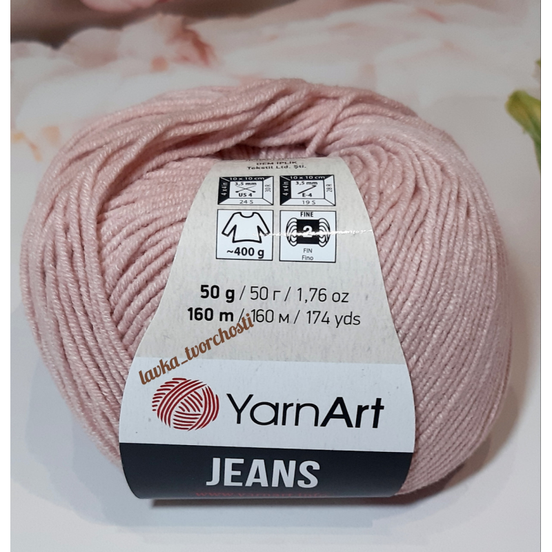 YarnArt Jeans No83 пудра YarnArt Jeans No83 пудра