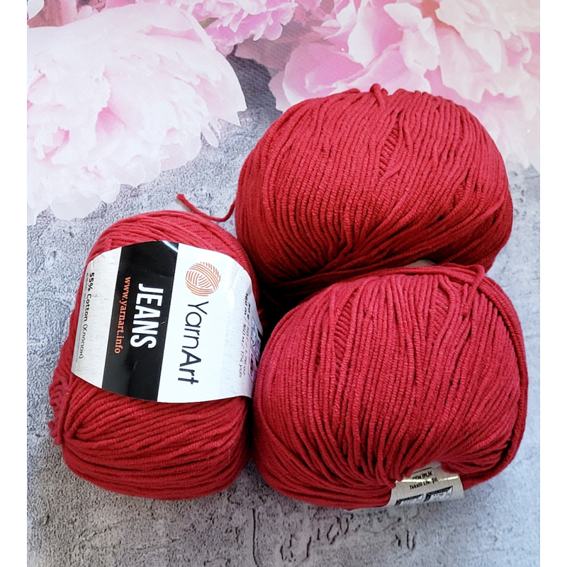 YarntArt Jeans No51 вишня YarntArt Jeans No51 вишня